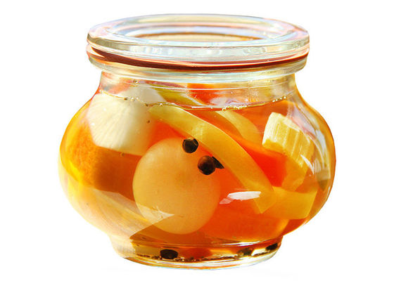 Big Belly Shape Sealable Glass Jars Lemon Honey Jam Jar High Borosilicate Material