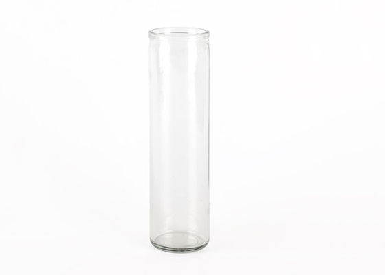 Custom Empty Clear Glass Cylinder Candle Holder For Home Decoration Simple Design