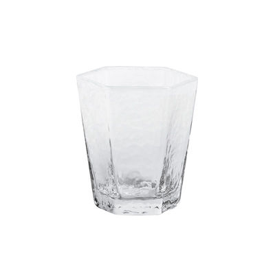 Cadmium Free 250ml Clear Crystal Hexagon Glass Cups