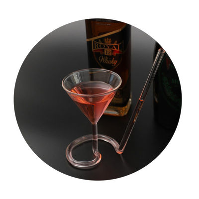 Eco Friendly Personalized 200ml Straw Cocktail Glass