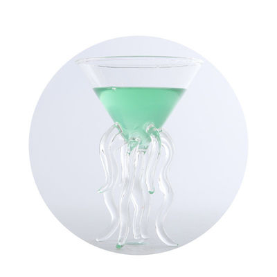 Clear 200ml Creative Jellyfish Shaped Cocktail Goblets