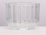 350ml Ribbed Glass Votive Candle Holders for Weddings Parties and Home Decor