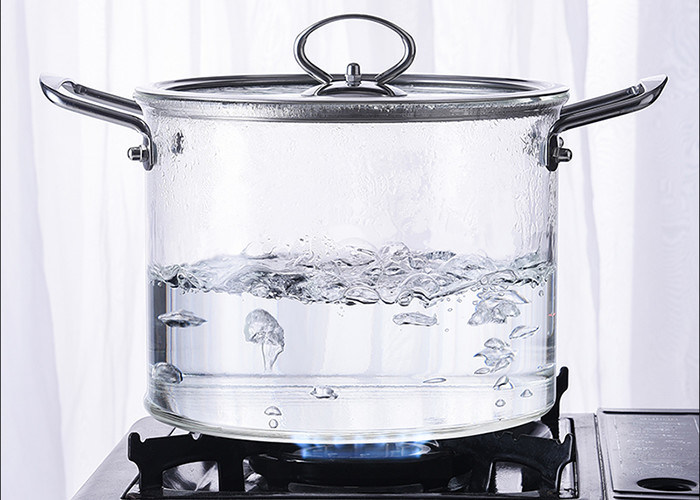Clear Double Ear Borosilicate Pyrex Glass Cooking Pots