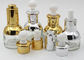 Transparent Cosmetic Glass Bottles , Cosmetic Spray Bottle Gold Lid