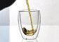 Double Wall Personalized Glass Cup / Custom Made Glass Cups OEM Service