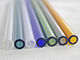 Colored Straight Glass Drinking Straws , High Borosilicate Glass Straws