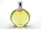100ml Refillable Cosmetic Glass Bottles , Flat Round Empty Perfume Bottles
