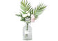 Transparent Round Glass Vase Elegant Feature Customized Service