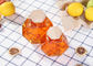 220ml 380ml Hexagonal Glass Honey Jars Wooden Lid OEM ODM Service