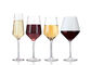 Small Long Stem Wine Glasses 230ml-700ml Crystal Glass Eco Friendly Feature