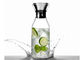 1000ml Clear Glass Water Pitcher , Glass Iced Tea Pitcher With Lid