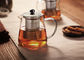 Clear Heat Resistant Glass Teapot With Infuser Round Shape Square Shape