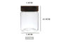 Clear Borosilicate Empty Glass Jars With Sealed Bamboo Lid Durable