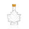 Maple Leaf Shape Clear Glass Wine Bottles 70ml 100ml 250ml For Restaurants