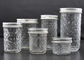 100ml 200ml 300ml clear glass jam jars glass mason jar with screw metal lids
