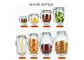 Round Sealable Shape Glass Jars Empty Transparent Glass Jar With Lid