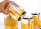 Clear Hexagon Honey Jars Hexagon Glass Jar With Black Lids 100ml 180ml