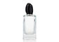Transparent Square Cosmetic Glass Bottles Large Capacity Glass Perfume Bottle