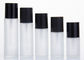 Matte Black Cover Frosted Glass Cosmetic Bottles 5m 10ml 15ml Simple Design