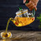 600ml Fire Burning Heat Resistant Borosilicate Glass Teapot