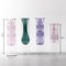 Creative Artistic Double Height Borosilicate Glass Vases