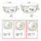 Household Exquisite Printed Hammer Grain Glass Tableware