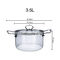 Custom Made Transparent High Borosilicate Glass Soup Pot