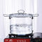 2.3L 3.5L Transparent Borosilicate Glass Soup Pot