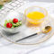 Household Transparent Vertical Stripe Glass Salad Bowls