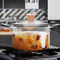 Microwave Heating Transparent Borosilicate Glass Soup Pot