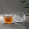 Lead Free 100ml Clear Retro Tree Pattern Glass Teacup