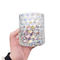 SGS Textured Three Dimensional Glass Candle Holder