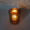 SGS Frosted Nordic Leopard Print Glass Candle Holder