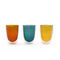 Delicate Pyrex Glass Double Cup Colored For Home Breakfast