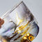 Luxury Delicate Personalized Glass Cup Gilded 110ml