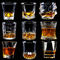 Clear Cylinder crystal Whisky Glass Wine Cup Lead Free 101ml 400ml