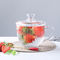 Eco Friendly Personalized Glass Cup 400ml Glass Breakfast Cup Lead Free