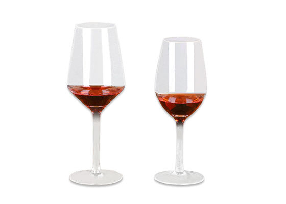 Fancy Clear Long Stem Wine Glasses / Colored Crystal Wine Glasses