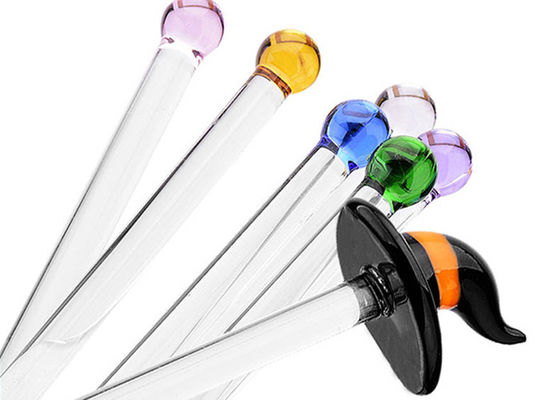 Straight Glass Drinking Straws Borosilicate Glass Customized Service