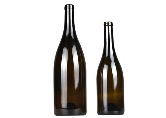 Frosted Empty 750ml Wine Bottles / Dark Green Shatterproof Glass Water Bottle