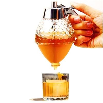 Portable Juice Bee Storage Glass Drip Bottles  / 200ML Plastic Honey Dispenser