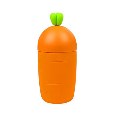 300ml Cartoon Shaped Kids Glass Water Bottle , Glass And Silicone Water Bottle