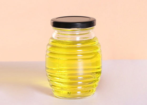 100ml / 200ml / 350ml Capacity 500g Glass Honey Jars , Recycled Glass Jars