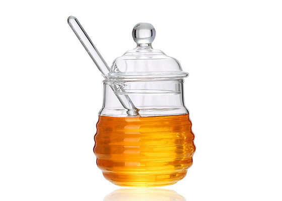 Clear Honey Packaging Containers With Stir Bar Household Honey Bottle