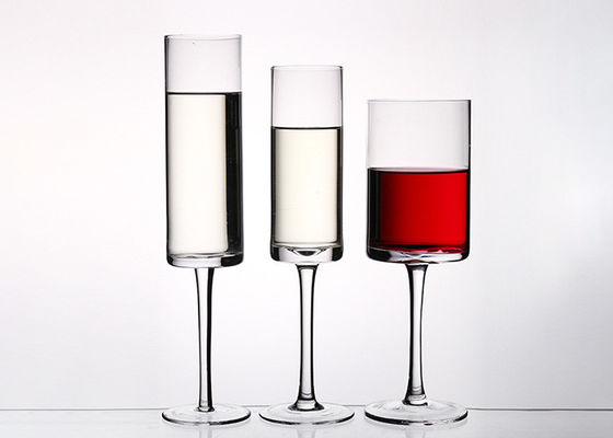 Crystal Glass Red Wine Glasses Goblet Type 180ml - 700ml Capacity Logo Printing OEM