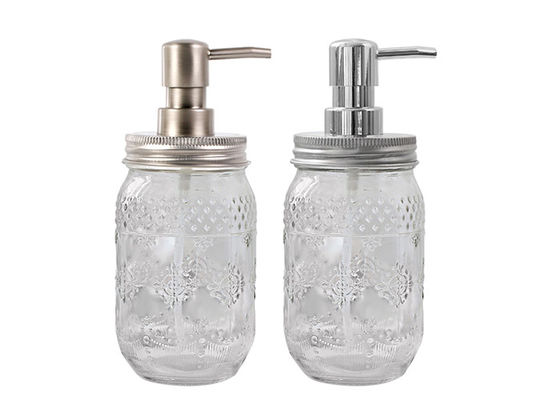 Plastic Pump Empty Glass Jars / Empty Shampoo And Conditioner Bottles SGS