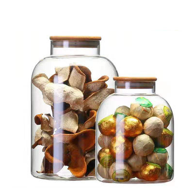 Mouth Blown 3200ml Borosilicate Glass Storage Containers