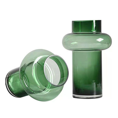 Green Transparent Decorative Crystal Flower Pots