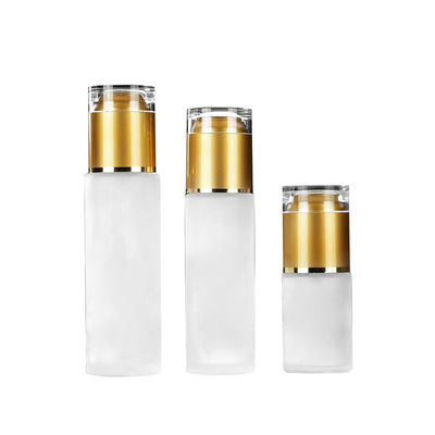 Spray Cap Frosted 120ml 50g Cosmetic Glass Bottles