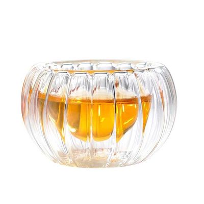 Pumpkin Shape Double Borosilicate Glass Cup 50ml